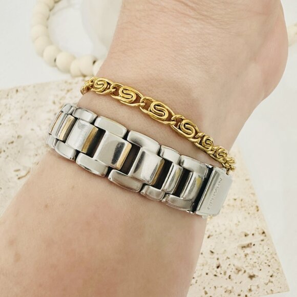 Stainless Steel Geometric Chain Neckalces Bracelet‎ Women - Picture 1 of 2